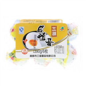 三湖咸鸭蛋390g/6枚