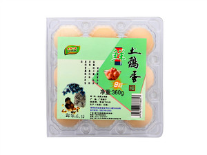 绿桂叮当鲜土鸡蛋9枚（360g）