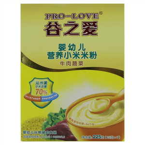 谷之爱婴幼儿营养小米米粉 牛肉蔬菜