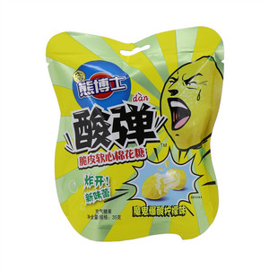 脆皮软心棉花糖（魔鬼爆酸柠檬味）充气糖果