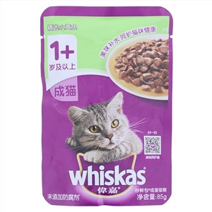 whiska偉嘉妙鲜包精选小黄鱼成猫猫粮