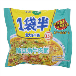 1袋半清真酸豆角牛肉面