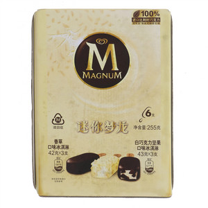 迷你梦龙香草+白巧坚果冰淇淋多支装22年 6X300ML(255G)
