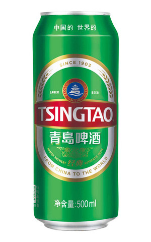 青岛啤酒经典10度500毫升易拉罐