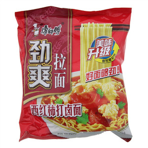 康师傅劲爽拉面西红柿打卤袋面
