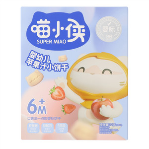 喵小侠婴幼儿苹果汁小饼干
