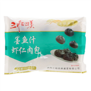 三和四美墨鱼汁虾仁肉包(速冻、熟制、肉类、速冻面米食品)