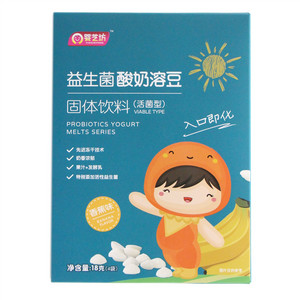 婴芝坊香蕉味益生菌酸奶溶豆