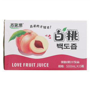 百果潮白桃果粒果汁饮品