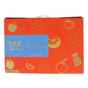 佳果源100%果汁礼盒1L*4