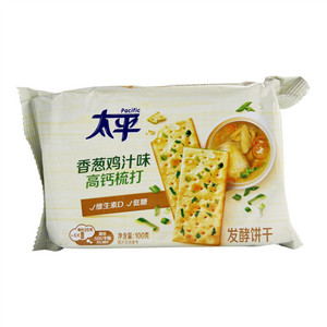 太平香葱鸡汁味高钙梳打发酵饼干