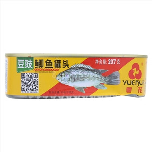 粤花豆豉鲫鱼罐头