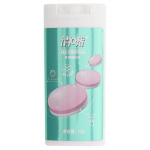 清嘴草莓酸奶味益生元果味含片