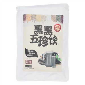 君悦曦牌黑黑五珍饮（料包100克+0卡糖20克）