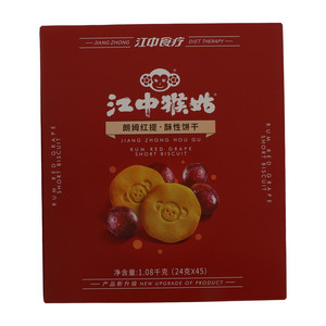 江中猴姑朗姆红提酥性饼干