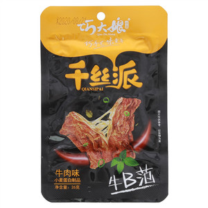 巧大娘千丝派牛肉味（挤压豆粉熟食）