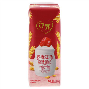 纯甄燕麦红枣风味酸奶 
