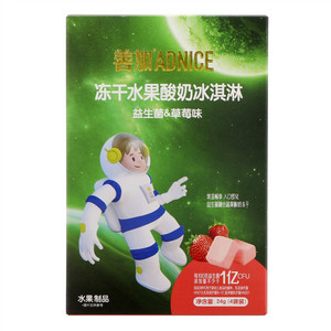 ADNICE善加益生菌＆草莓味冻干水果酸奶冰淇淋