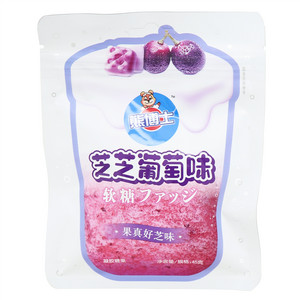 熊博士芝芝葡萄味软糖凝胶糖果