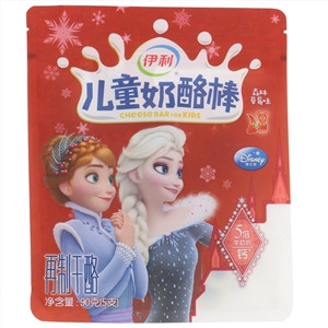伊利伊家好夹心奶酪棒草莓味