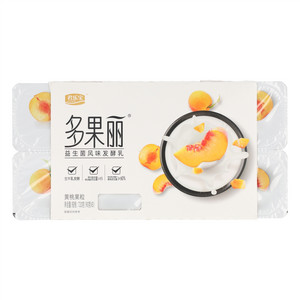君乐宝多果丽黄桃果粒益生菌风味发酵乳