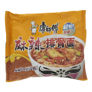 康师傅麻辣排骨面袋面