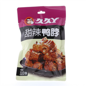 久久丫甜辣鸭脖110g