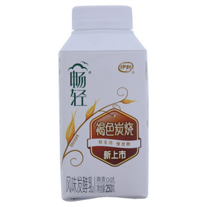伊利畅轻褐色炭烧风味发酵乳