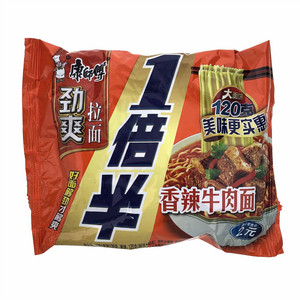 康师傅1倍半 香辣牛肉袋面