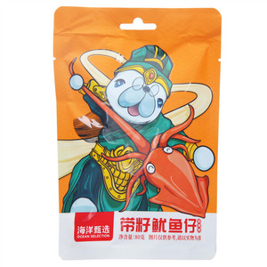 海洋甄选香辣味带籽鱿鱼仔
