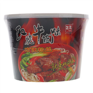 正文红烧牛肉味方便粉丝