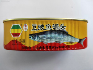 金樱花金装豆豉鱼罐头