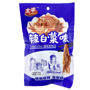 太哥辣白菜味调味面制品