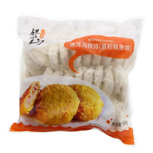 银水山速冻海鲜排（裹粉鱿鱼饼）