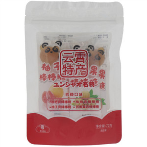 混合口味棒棒糖（枇杷膏/杨桃膏/柚子膏/百香果膏）