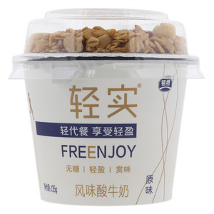 银桥轻实原味风味酸牛奶