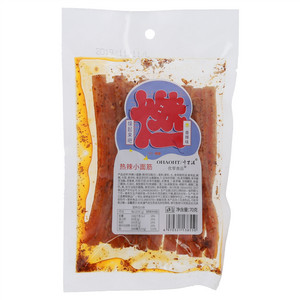 优零食品香辣味热辣小面筋-燃（挤压糕点）