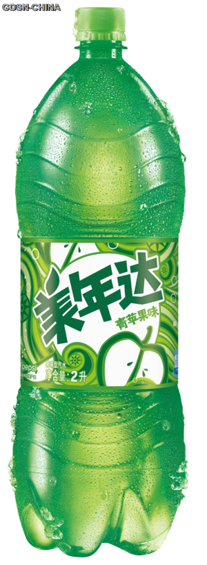 美年达MiRiNDA青苹果味汽水2升