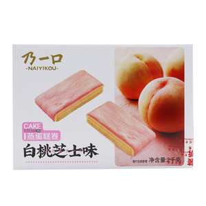 乃一口蒸蛋糕卷（白桃芝士味）