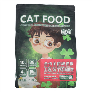 良宠主粮/冻干鸡肉蛋黄全价全阶段猫粮