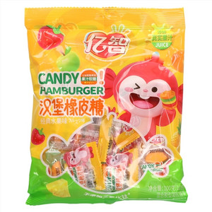 YICKCHI亿智汉堡橡皮糖经典水果味