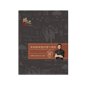 锋味派黑胡椒味猪肉爆汁烤肠