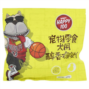 WANPY HAPPY100宠物零食犬用醇香鸡肉片