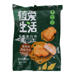 植爱生活植物肉黑椒鸡块