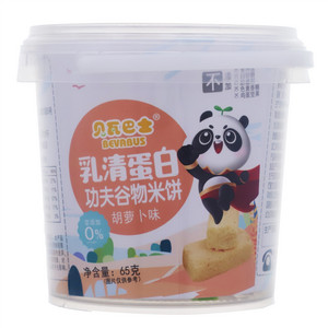 贝瓦巴士胡萝卜味乳清蛋白功夫谷物米饼