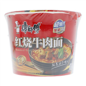 康师傅红烧牛肉面桶面