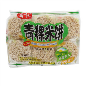 蒲议青稞米饼芝麻味300克