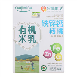 金盾优贝铁锌钙核桃有机米乳