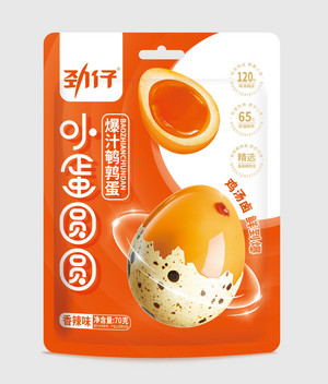 120g袋装爆汁鹌鹑蛋香辣味