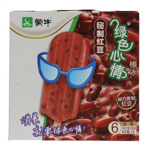  蒙牛绿色心情秘制红豆棒冰